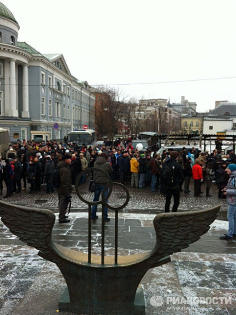 Участники митинга на Болотной площади