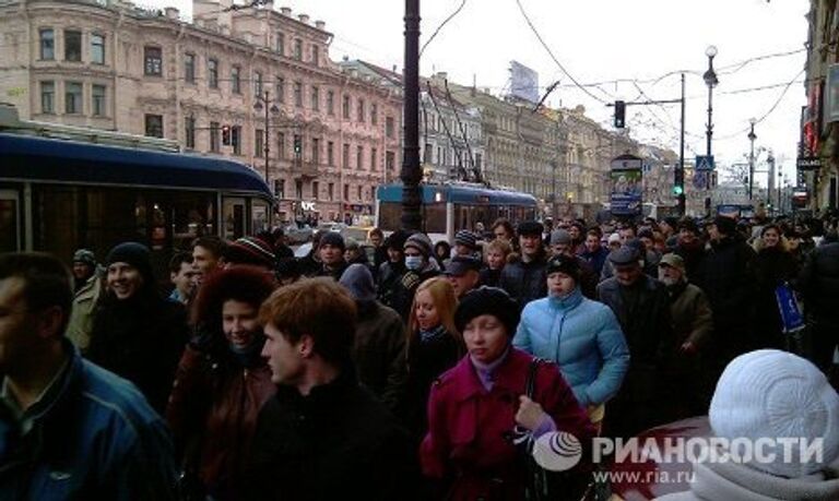 Митинг За честные выборы в Санкт-Петербурге