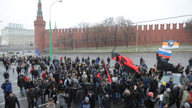 Акция протеста на Площади Революции в Москве