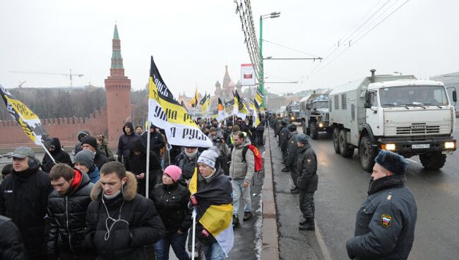 Акция протеста на Площади Революции в Москве