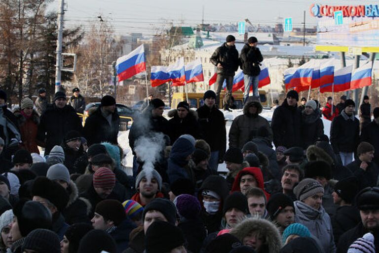 Митинг За честные выборы в Омске