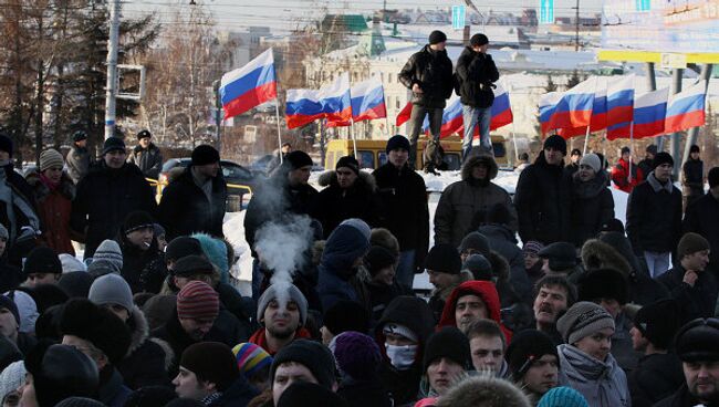 Митинг За честные выборы в Омске