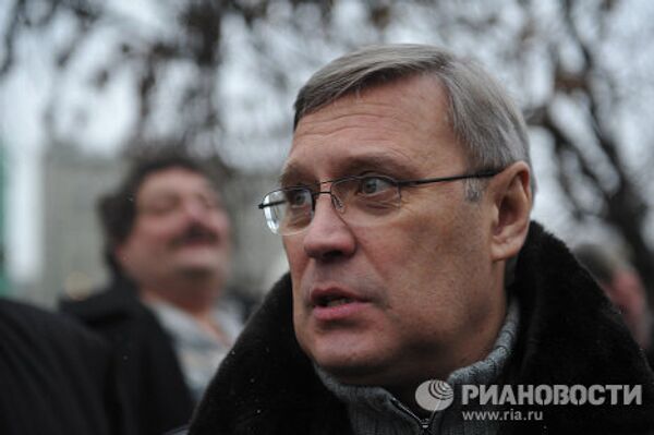Михаил Касьянов на митинге За честные выборы на Болотной площади