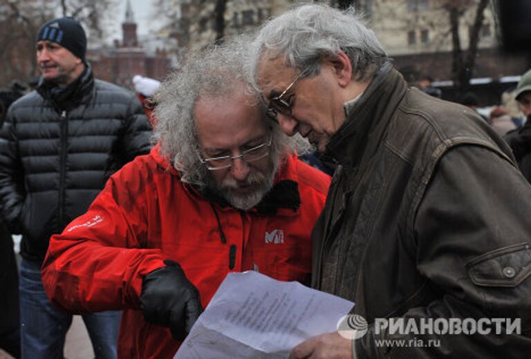 Алексей Венедиктов на Площади Революции