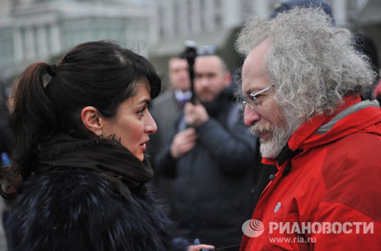 Акция протеста на Площади Революции в Москве