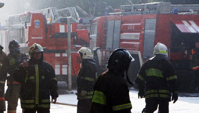 Во время тушения пожара