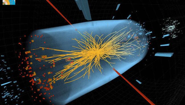 Детектор ATLAS Большого адронного коллайдера зафиксировал небольшой пик, который может быть признаком существования бозона Хиггса