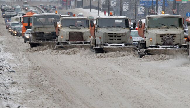 Уборка снега в Москве