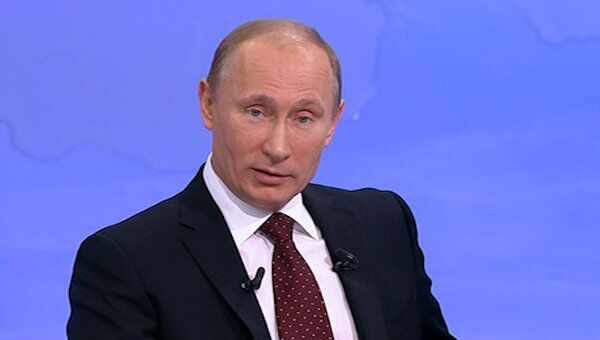 Путин отказался желать успеха Прохорову на президентских выборах