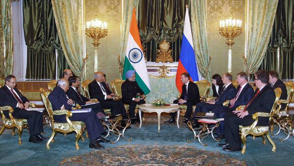 Российско-индийские переговоры в Кремле