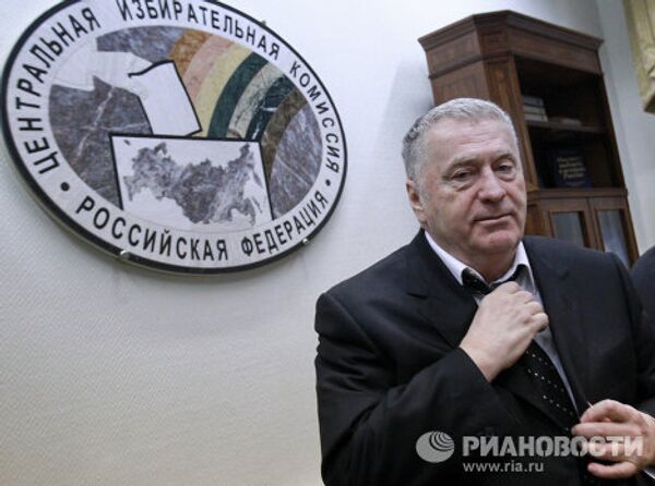 Владимир Жириновский подал документы в ЦИК для участия в президентских выборах
