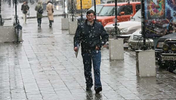 Сегодня в Москве ожидается холодная погода с дождем и мокрым снегом