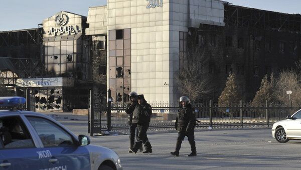 Обстановка в Жанаозене в Казахстане после массовых беспорядков