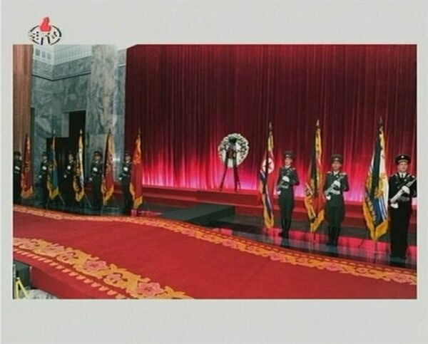 Церемония прощания с Ким Чен Иром в в Пхеньяне