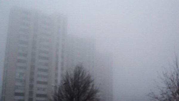 Белгород укутал густой туман 