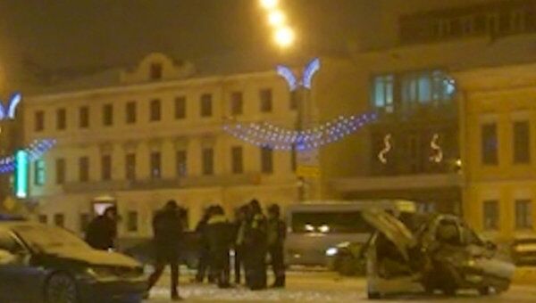 В аварии на Садовом кольце в Москве погиб человек. Видео с места ДТП