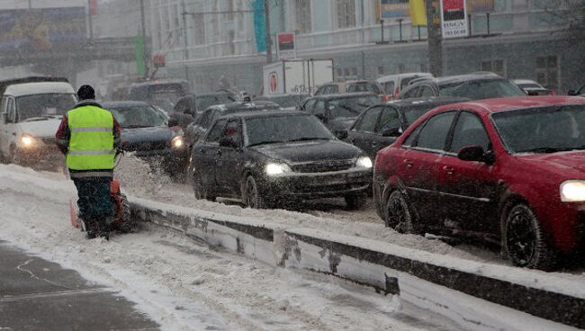 Снегопад в Москве