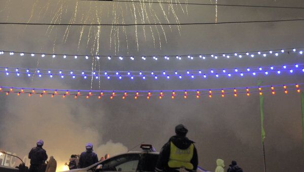 Празднование Нового года на Красной площади. Архив
