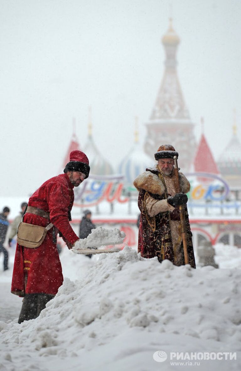 Снегопад в Москве