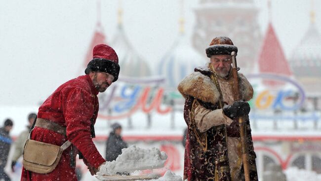 Снегопад в Москве