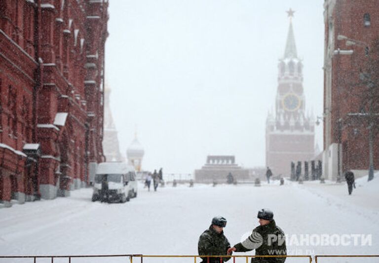 Снегопад в Москве