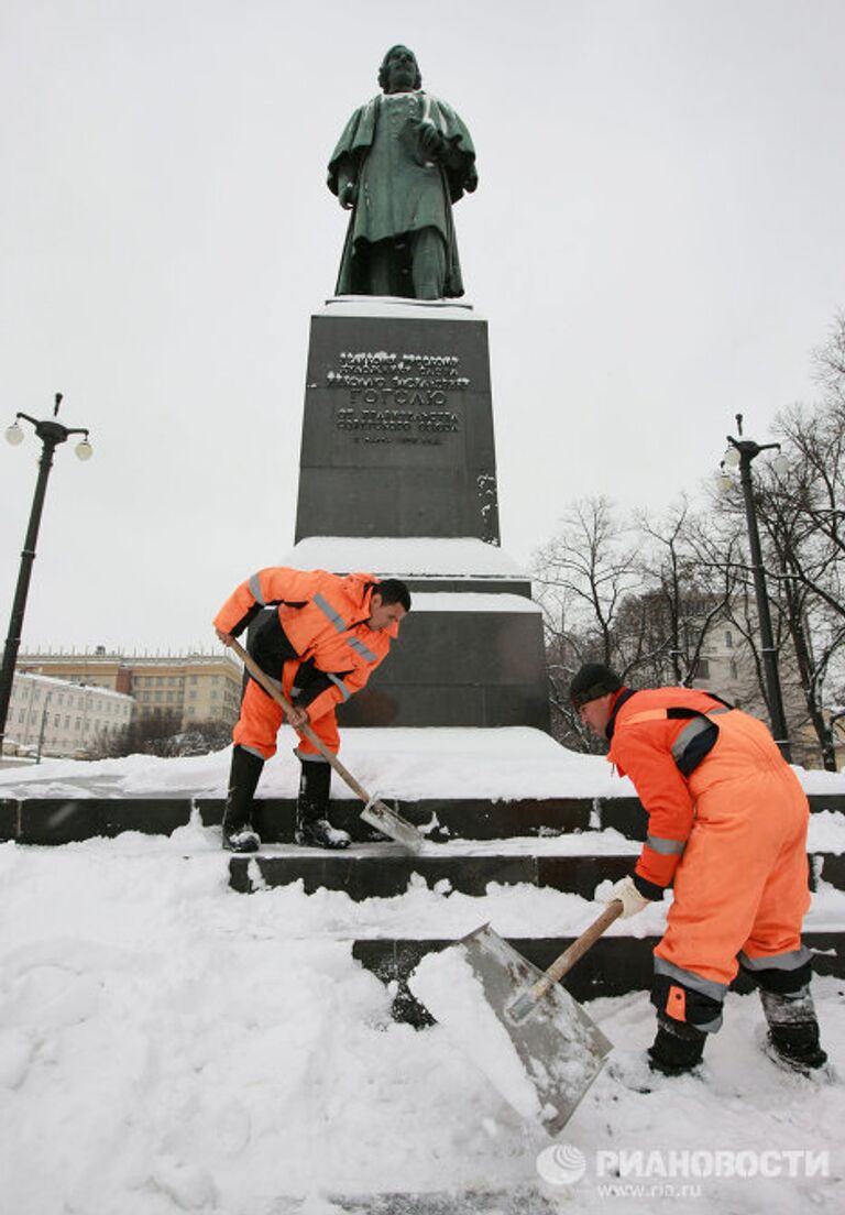 Снегопад в Москве