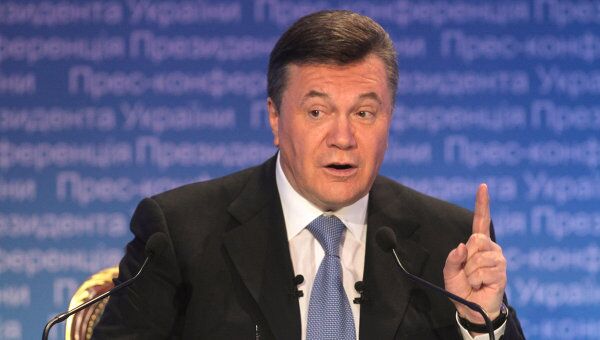 Пресс-конференция Виктора Януковича. Архив