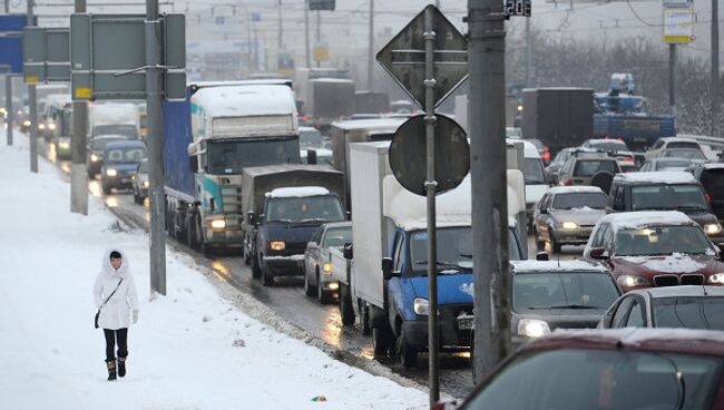 Снегопад в Москве. Архив