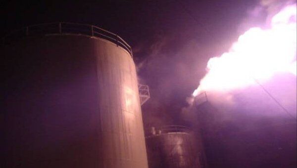 Пожар на нефтескладе во Владимирской области