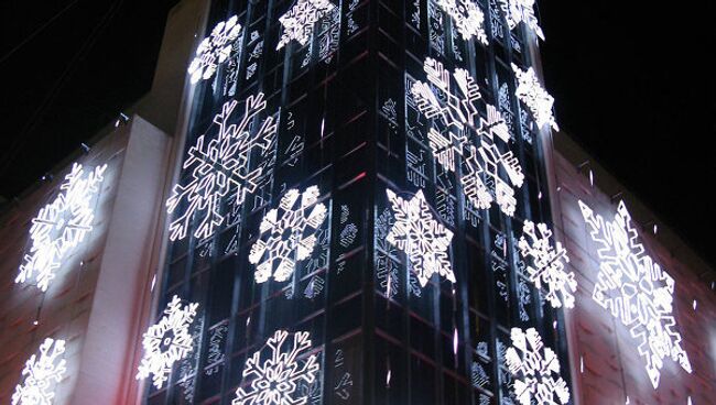 Рождественская иллюминация в Испании. Архив