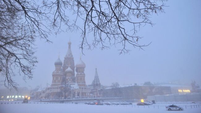 Снегопад в Москве. Архив