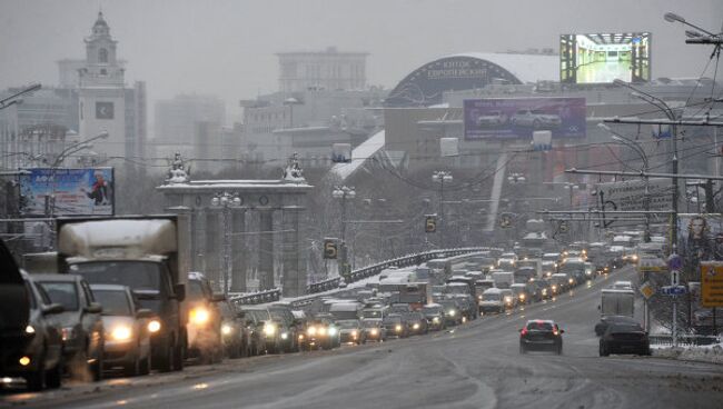 Снегопад в Москве. Архив