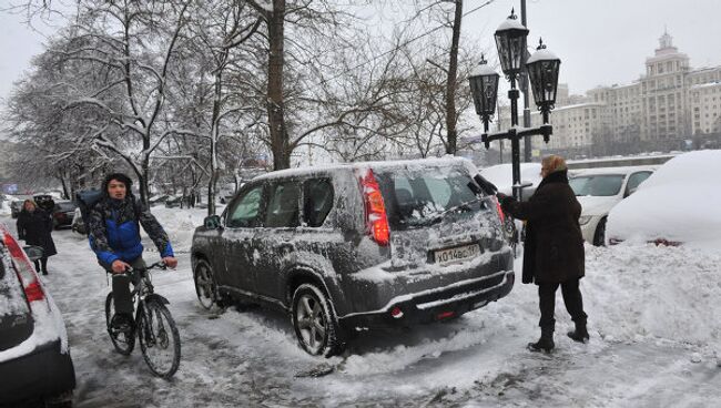 Снегопад в Москве