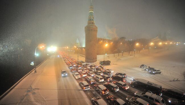 Снегопад в Москве. Архив