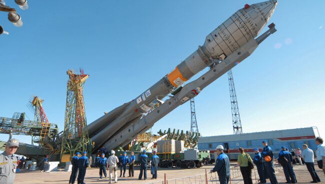 На Байконуре готовится к запуску РН Союз-ФГ с телекоммуникационными спутниками GLOBALSTAR