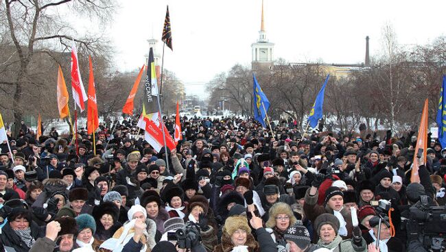 Акции оппозиции в регионах 24 декабря  Красноярск