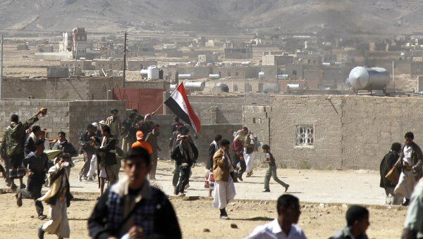 Антиправительственная демонстрация в Йемене