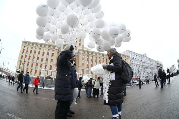 Митинг в Москве репортер