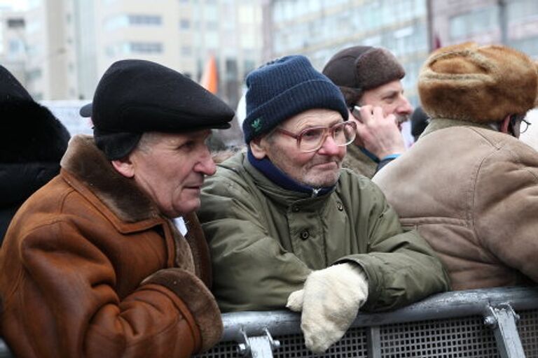 Митинг в Москве репортер