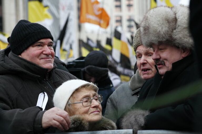 Митинг в Москве репортер