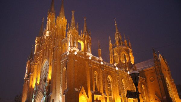 В московском костеле прошла рождественская служба