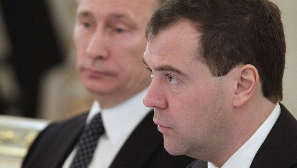 Д.Медведев и В.Путин приняли участие в заседании Госсовета РФ