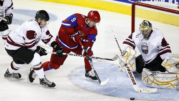 Хоккеисты российской молодежки забросили 14 шайб Латвии в игре МЧМ