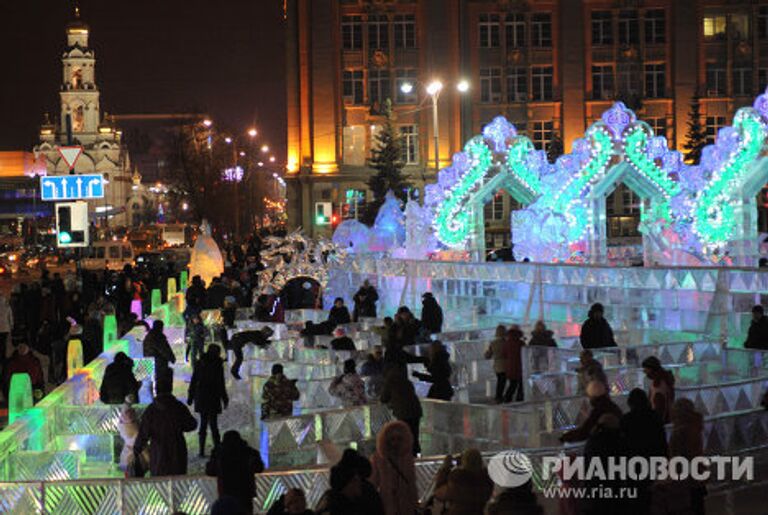 Ледовый горoдок в Екатеринбурге