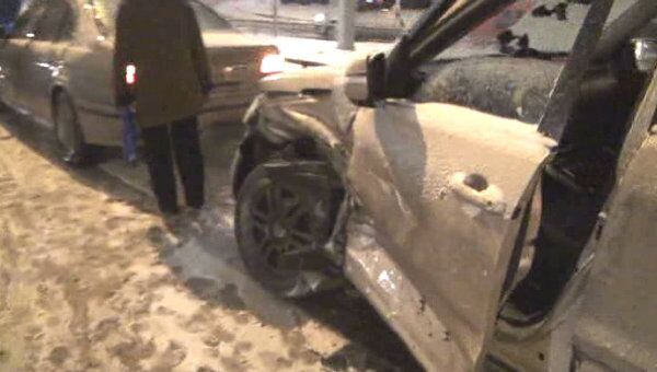 Три автомобиля столкнулись на северо-востоке Москвы