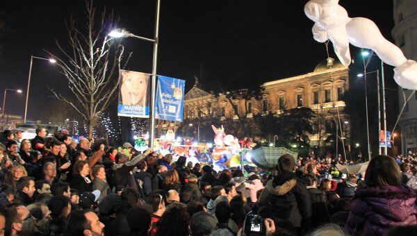 Шествия в честь праздника трех волхвов в Мадриде. Архивное фото