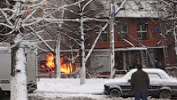 Взрыв газа и пожар в московском ресторане. Видео очевидцев