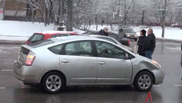 Четыре автомобиля столкнулись на Волоколамском шоссе в Москве