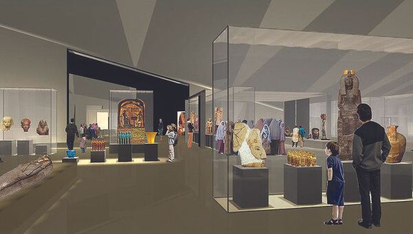 Проект одного из залов Большого египетского музея