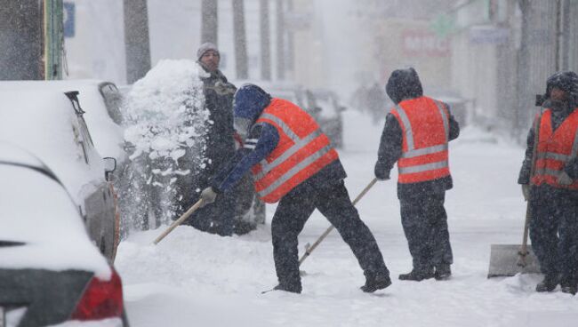 Сильный снегопад в Москве